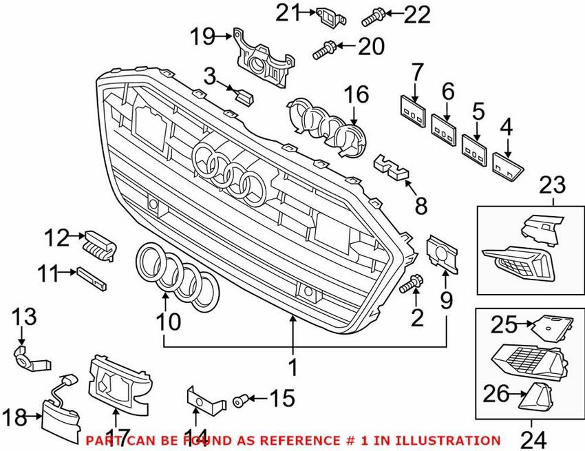 Grille - Front Upper